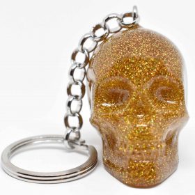 Bling skull keychain featuring luxury craftsmanship