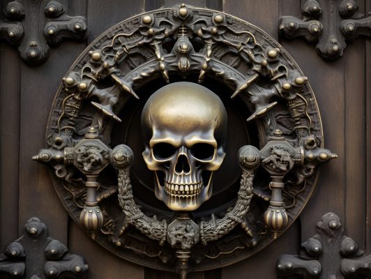 skull cabinet knob